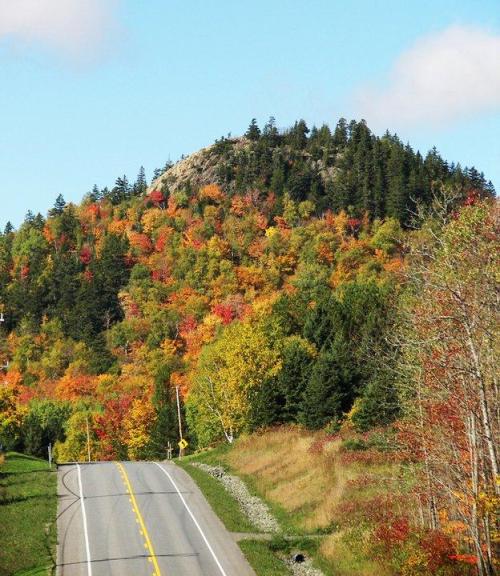 This is Haystack Mountain in the fall. Photo by Kelly McInnis